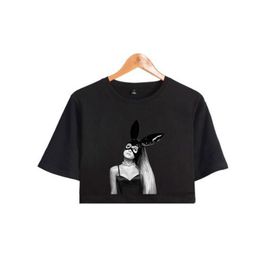 Ariana Grande 3D Stampato con Cappuccio T-Shirt Donne//Uomini di Modo di Estate Magliette A Manica Corta Casual Streetwear Tee Camicia