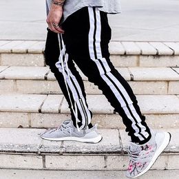 black trousers side stripe