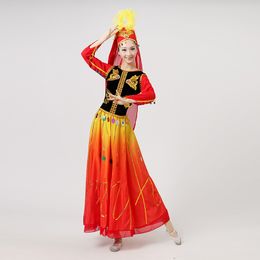 Traditional Latin Dress with Puffy Sleeves