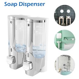 Doppel 800ml Seife Spender Wand Shampoo Dispenser Flüssigkeit Container Bad