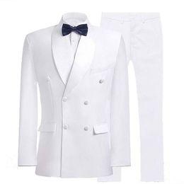 double breasted white dinner jacket
