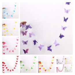 2.8M Butterfly Banner Bunting Paper Hanging Wedding Party Room Christmas Decor 2.8M Butterfly Banner Bunting Paper Hanging Wedding Party Room Christmas Decor