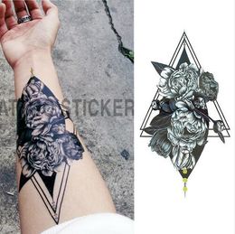 Hot 1 Pièces / ensemble Petit Plein Fleur Bras Temporaire Étanche Autocollants De Tatouage Renard Hibou pour Femmes Hommes Corps Art