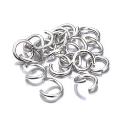 200pcs Metal Iron Jump Rings 4/5/6/8/10mm Open Jump Connectors Ring Jewelry Maki