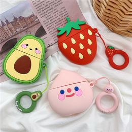 Sandía Avocado Auriculares Bluetooth Inalámbricos Estuche Cubierta para Apple Airpods Sandía Avocado Auriculares Bluetooth Inalámbricos Estuche Cubierta para Apple Airpods