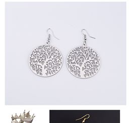 Pendientes Retro Dorados De Skyrim Árbol De La Vida Vikingo Pendientes Retro Dorados De Skyrim Árbol De La Vida Vikingo