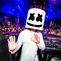 DJ Marshmello PVC Helmet Mask Festival Fans Show Concert Party Props