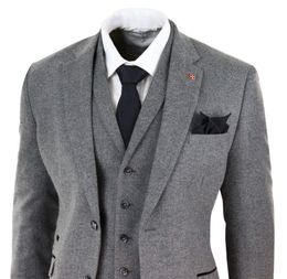dark grey tweed jacket