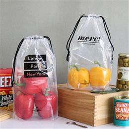 clear drawstring bolsas bulk
