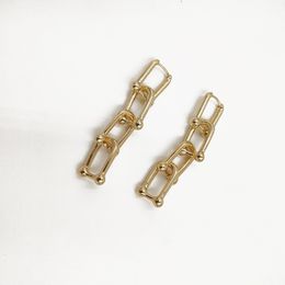 Fashion Golden Ball Especial Cadena Hebilla Pendientes De T Fashion Golden Ball Especial Cadena Hebilla Pendientes De T