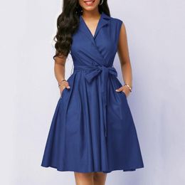 vestidos azul marino casuales