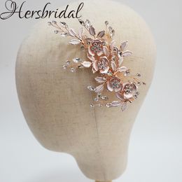 silver flower hair clip