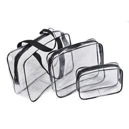 clear patterned makeup bolsa
