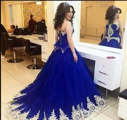 vestidos de 15 años royal blue