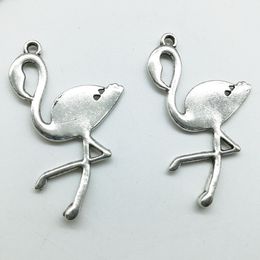 Wholesale Flamingo Birds Drop Pendants Charms For Necklace Earrings DIY 30*36mm Wholesale Flamingo Birds Drop Pendants Charms For Necklace Earrings DIY 30*36mm