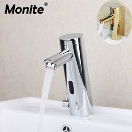 Bathroom Fixtures Turntable Wall Mounted Automatic Sensor Kitchen Faucet Single Cold Water Sense Faucets Basin Hand Washer