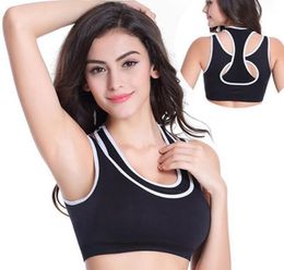 Modal Baumwolle Spitze Stretch Weste gepolsterte Push Up Yoga Sport BH Tank-Tops