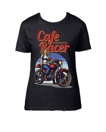 Motorrad Schrauber Cafe Racer Oldschool S-5XL LIVE FAST SKULL BIKER T-Shirt