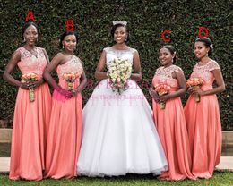 Maxi Bridesmaid Dress Watermelon