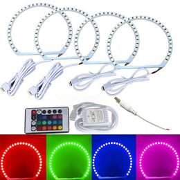 ANGEL Ojos Halo Anillos Conjunto de reemplazo de LED SMD 120 mm 66-SMD-1210//3528 Set 2 un.