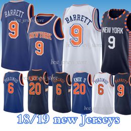 Real Gifts RJ Barrett 9 New York Knicks Jersey Mens Student Sportswear Jerseys Mens Sports t-Shirts
