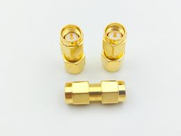 100PCS SMA Adapter SMA Male Switch Male Plug Straight Coupler goldplated Wholesale Price 