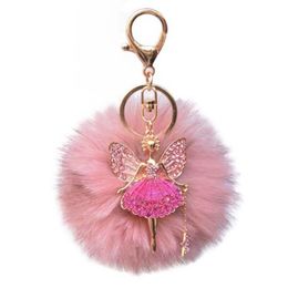 Multi Color Designer Fluffy Genuine Feather Round Chain Purse Fur Bag Cute Gift
