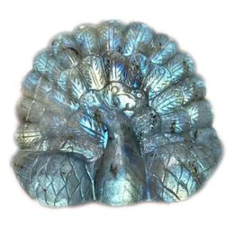 Clear Sri Lanka Moonstone Hand Carved Frog,Gemstone.Animal Figurine