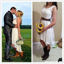western high low wedding dresses