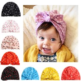 Neonato Turbante Testa Avvolgere Nodo Cap Bambino Bambini Boemia India Beanie Cappello Stampa Fasce Neonato Turbante Testa Avvolgere Nodo Cap Bambino Bambini Boemia India Beanie Cappello Stampa Fasce