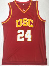 Brian Scalabrine 24 Usc College Stitched Red Basketball Jersey Shirt Brian Scalabrine 24 Usc College Stitched Red Basketball Jersey Shirt