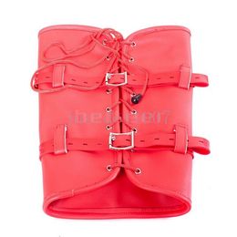 Rosy Zip Armbinder Lace Up Bulckled Leg binder Combo Restriant Body Harness Suit