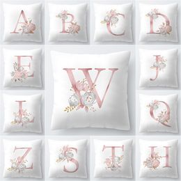 Scrabble Alphabet Letter D Pillow Case Home Sofa Decor Cushion