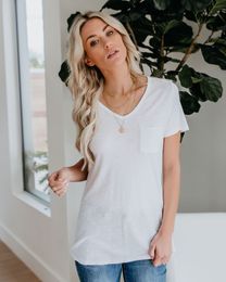 plain v neck women's shirts