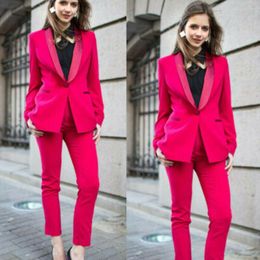 ladies hot pink suit