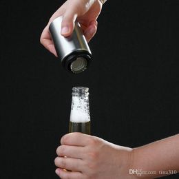 Abrebotellas creativa automática barras de acero inoxidable vino casquillo de la cerveza de vidrio de sosa Abrebotellas creativa automática barras de acero inoxidable vino casquillo de la cerveza de vidrio de sosa