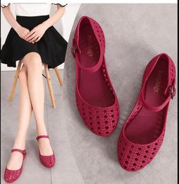 Zapatos De Verano De Color Sólido Ahuecados Antideslizantes Zapatos De Verano De Color Sólido Ahuecados Antideslizantes