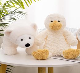 2650 cm relleno suave suave pato rizado oso polar juguetes de peluches encantadores almohadas de animales cómodas para bebés decoración infantil regalos 222159903