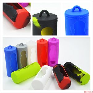 26650 Couvercle de la batterie Boîte de protection en silicone Étui de protection en caoutchouc souple coloré Support de protection de la peau pour 26650 batteries li-ion Mod DHL