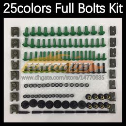 268PCS Kit completo de tornillos completos de cuerpo MOTO para HONDA NSR250R MC18 PGM2 NSR 250R NSR250 R NSR250RR 88 89 1988 1989 Pernos de carenado de motocicleta Perno de parabrisas Tornillo Tuercas Tuerca