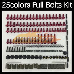 268PCS Kit completo de tornillos completos para cuerpo de MOTO para KAWASAKI NINJA ZX-636 ZX636 ZX6R ZX-6R ZX 6R 6 R 13 14 15 16 17 18 Pernos de carenado de motocicleta Pernos de parabrisas Tuercas de tornillo Juego de tuercas