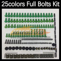 268PCS Kit completo de tornillos completos de cuerpo MOTO para KAWASAKI NINJA ZX636 ZX-6R ZX 6R ZX6R 2013 2014 2015 2016 2017 2018 Pernos de carenado de motocicleta Perno de parabrisas Tornillo Tuercas Tuerca