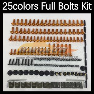 268PCS Kit completo de tornillos completos de cuerpo de MOTO para SUZUKI KATANA GSX750F GSXF750 1998 1999 2000 01 2002 98 99 00 01 02 Pernos de carenado de motocicleta Perno de parabrisas Tornillo Tuercas Tuerca