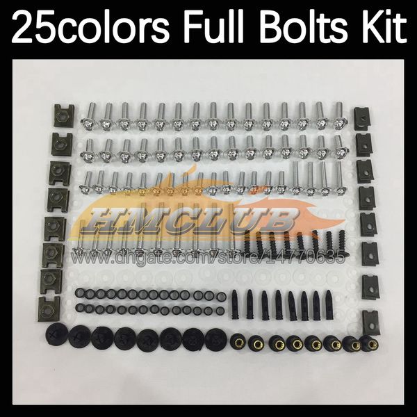 268PCS Kit completo de tornillos completos de cuerpo de MOTO para SUZUKI GSXR 1000 1000C GSXR1000 K17 17 18 19 20 2017 2018 2019 2020 Pernos de carenado de motocicleta Perno de parabrisas Tornillo Tuercas Tuerca