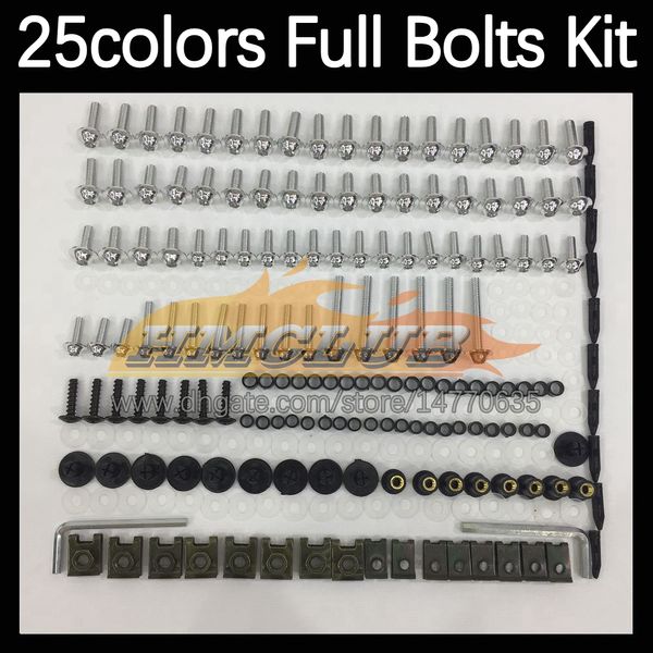 268PCS Kit completo de tornillos completos para el cuerpo de MOTO para SUZUKI GSXF650 GSX650F 08 09 10 11 12 13 2008 2009 2010 2011 2013 Pernos de carenado de motocicleta Perno de parabrisas Tornillo Tuercas Tuerca