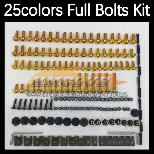 268PCS Kit completo de tornillos completos de cuerpo de MOTO para KAWASAKI NINJA ZX 6R 6 R ZX6R ZX-6R 19 20 21 22 2019 2020 2021 2022 Pernos de carenado de motocicleta Juego de tuercas de tornillo de perno de parabrisas