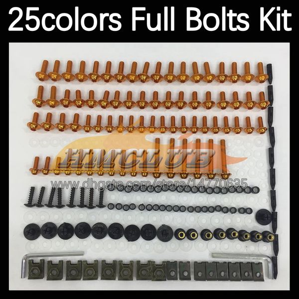 268PCS Kit completo de tornillos completos para el cuerpo de MOTO para HONDA CBR600 F CBR 600 600F CBR600F 11 12 13 14 2011 2012 2013 2014 Pernos de carenado de motocicleta Pernos de parabrisas Tuercas de tornillo