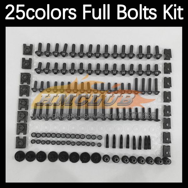 268PCS Kit completo de tornillos completos para el cuerpo de MOTO para SUZUKI SV650S SV1000S SV 650S 1000S 2000 2001 2002 2003 04 05 06 07 Pernos de carenado de motocicleta Perno de parabrisas Tornillo Tuercas Tuerca