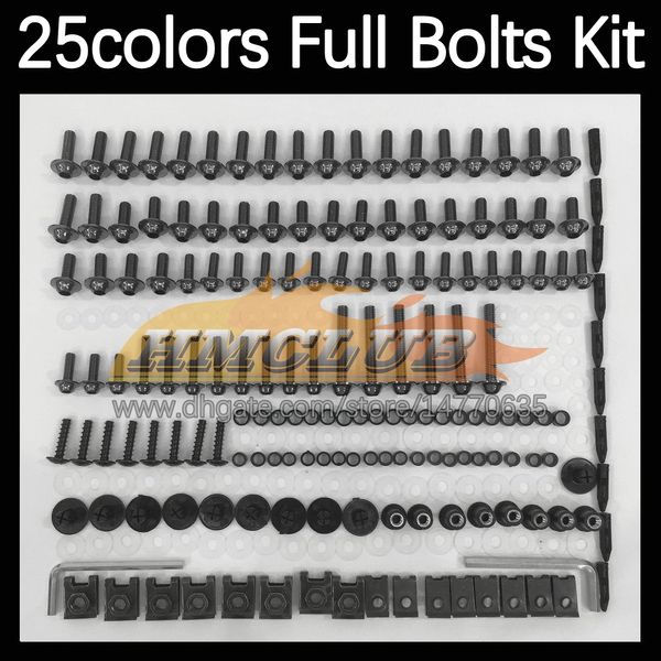 268PCS Kit completo de tornillos completos de cuerpo de MOTO para SUZUKI GSXR600 GSXR750 GSXR 600 750 CC K4 GSX R600 04 05 2004 2005 Pernos de carenado de motocicleta Perno de parabrisas Tornillo Tuercas Tuerca