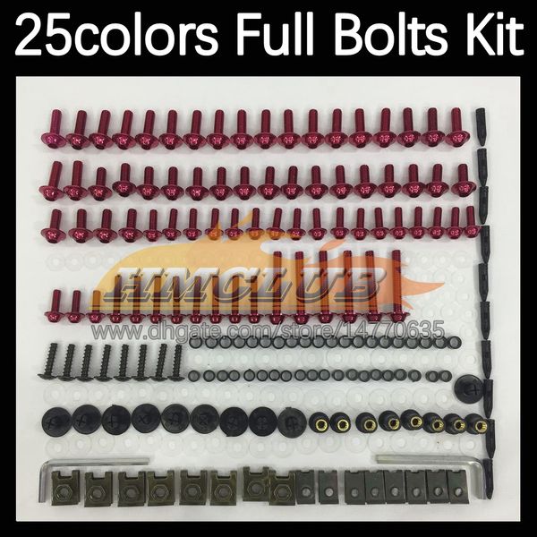 268pcs Kit de vis complet de carrosserie complet pour Suzuki Katana GSXF600 GSX600F 2003 04 2005 2006 2007 03 04 05 06 07 Boulons de revêtement de moto